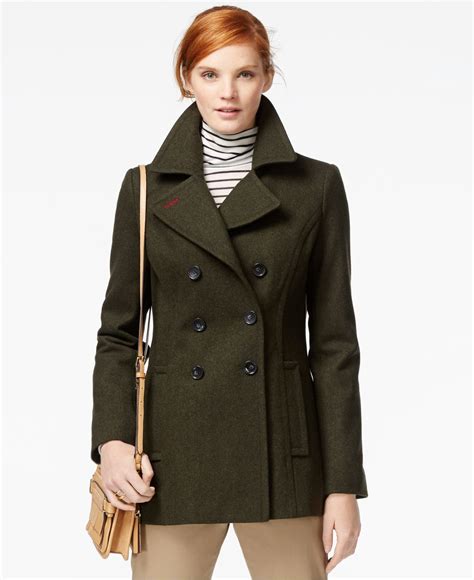 authentic pea coat for women.